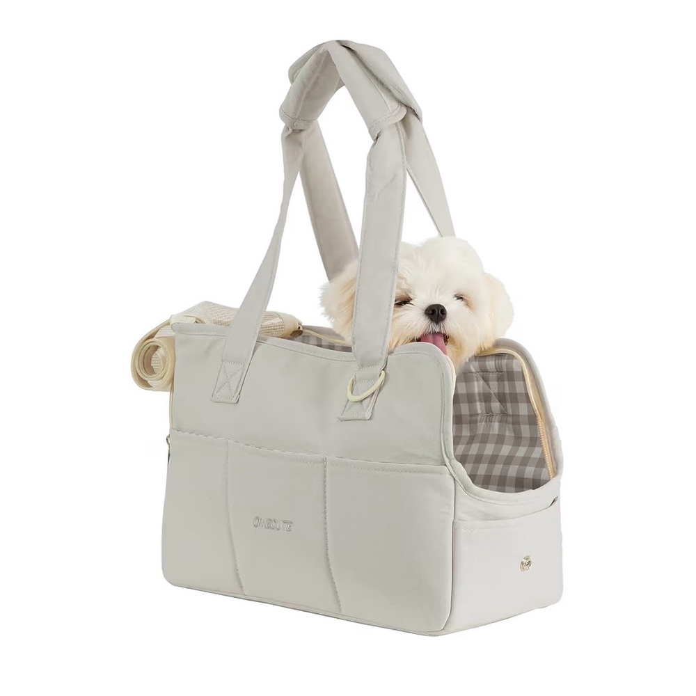 Chic Pet Carrier Tote - Grey